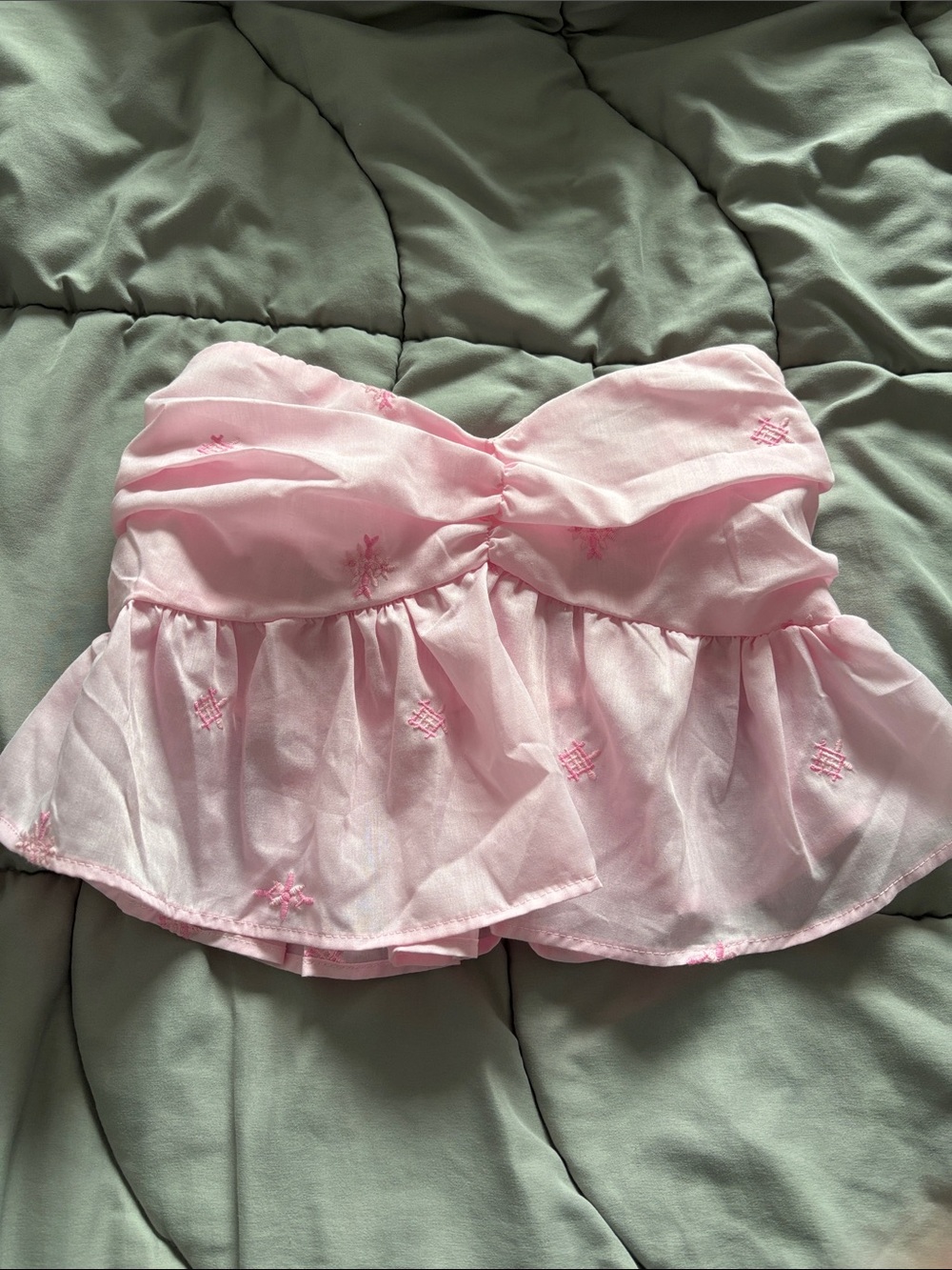 SHEIN pink crop top